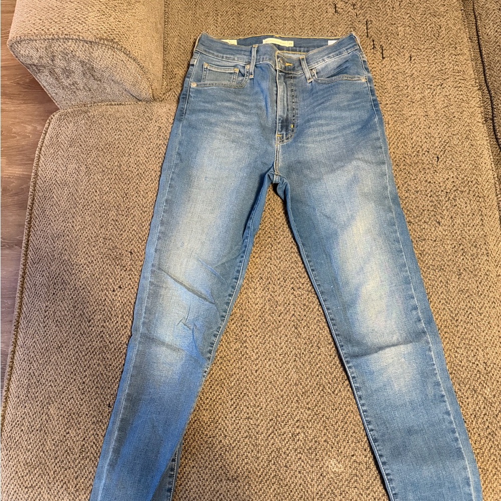 Levi's Mile High Super Skinny Jeans - Light Blue